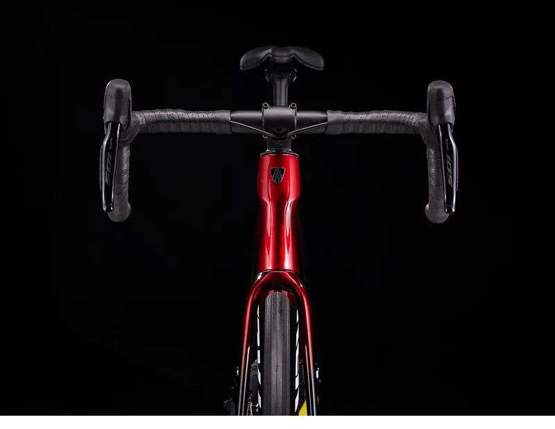 Trek Domane SLR 6 eTap Road Bike in Metallic Red Smoke/Blue Smoke-2